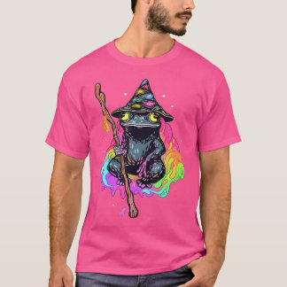 Camiseta Mago mágico Frog Edm Fiesta Psychedelic Rave Tri