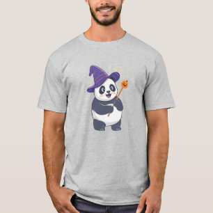 Camiseta Mago Panda Caprichoso con Sombrero Mágico