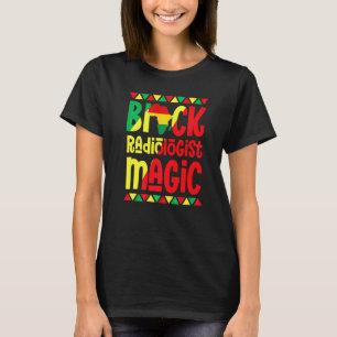 Camiseta Mago radiólogo negro Orgullo africano Historia neg