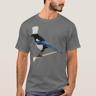 Camiseta Magpie Bird Kitchef Gorra Biólogo de Cocina