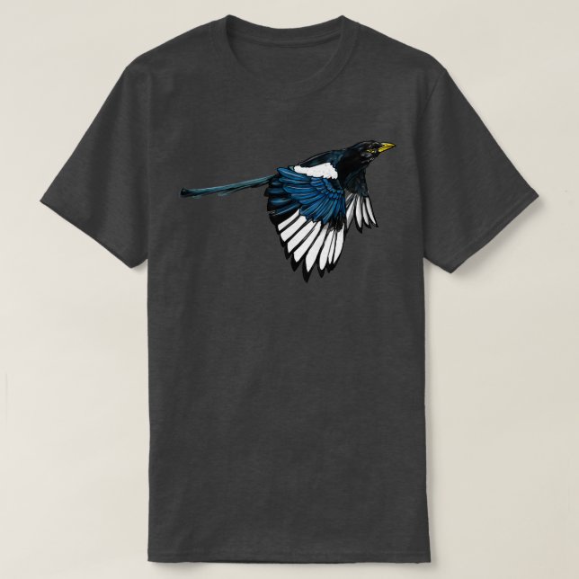Camiseta Magpie con billetera amarilla (Diseño del anverso)