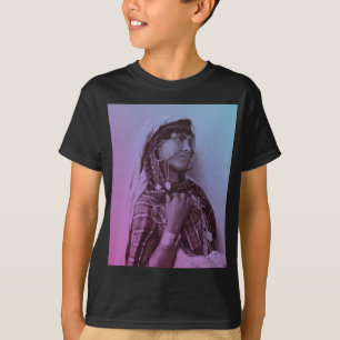 Camiseta Magreb azul rosa Mujer Chica tradicional tunecina