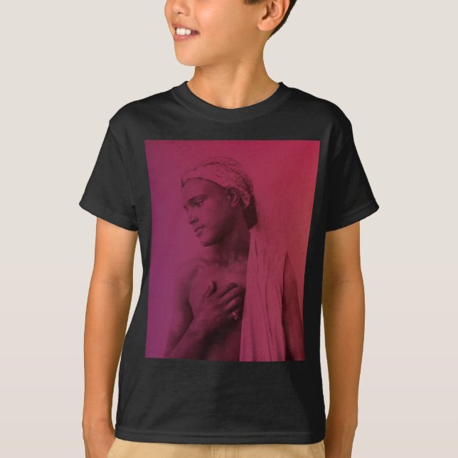 Camiseta Magreb Rojo Rosado Niño tunecino Djerba Hombre T-S (Anverso)