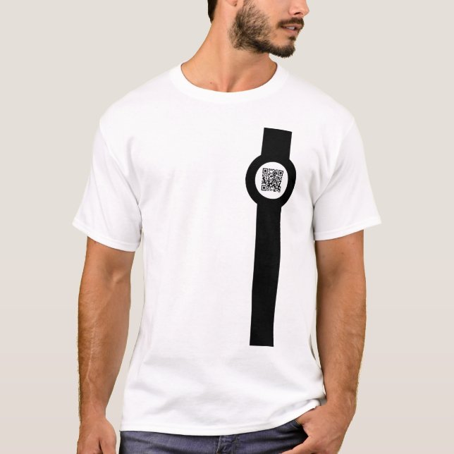 Camiseta magstrip adaptable del código de QR (Anverso)
