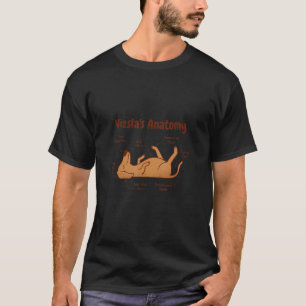Camiseta Magyar Vizsla Perro Húngaro Raza Anatomía Perro