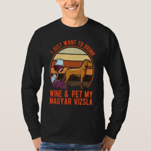 Camiseta Magyar Vizsla y vino Vizsla húngaro