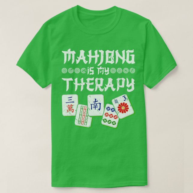 Camiseta Mah Jong Therapy Mahjong (Diseño del anverso)