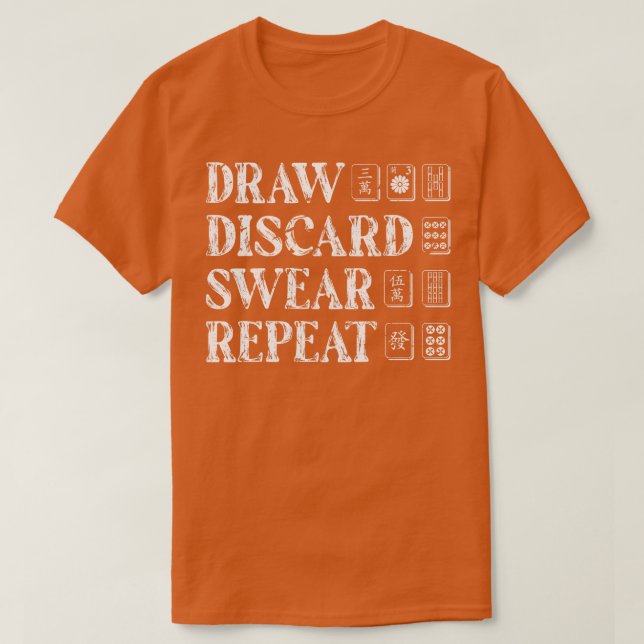 Camiseta Mah Jongg Accessories Mahjong (Diseño del anverso)