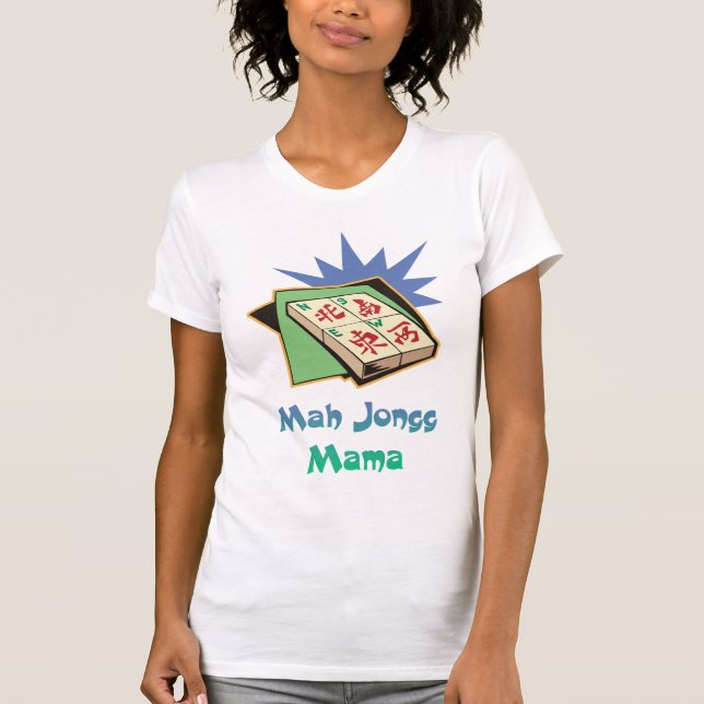 Camiseta Mah Jongg Mama Tees (Anverso)