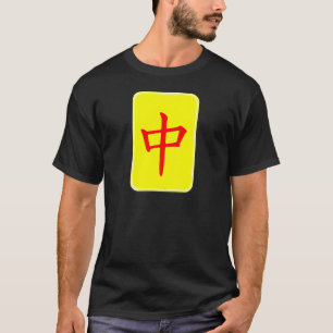 Camiseta mah jongg rojo drache hablas dragon
