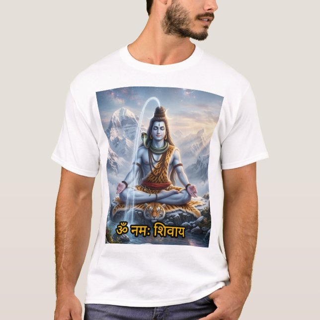 Camiseta Mahadev Spiritual Energy ArtT-Shirt (Anverso)