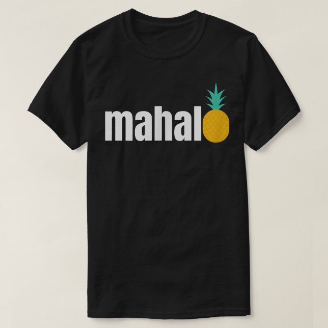 CAMISETA MAHALO  (Diseño del anverso)