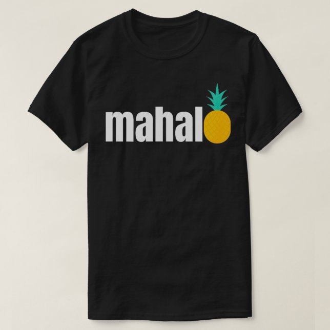 CAMISETA MAHALO (Diseño del anverso)