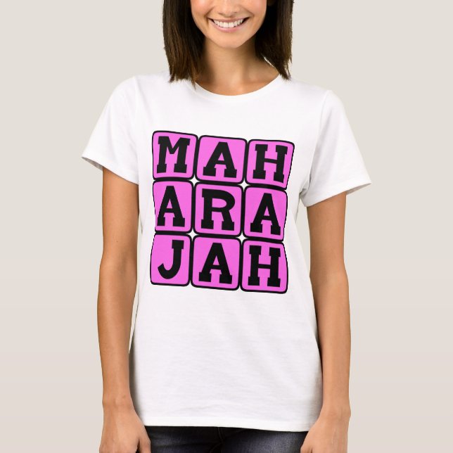 Camiseta Maharajá, Sánscrito para Gran Rey (Anverso)