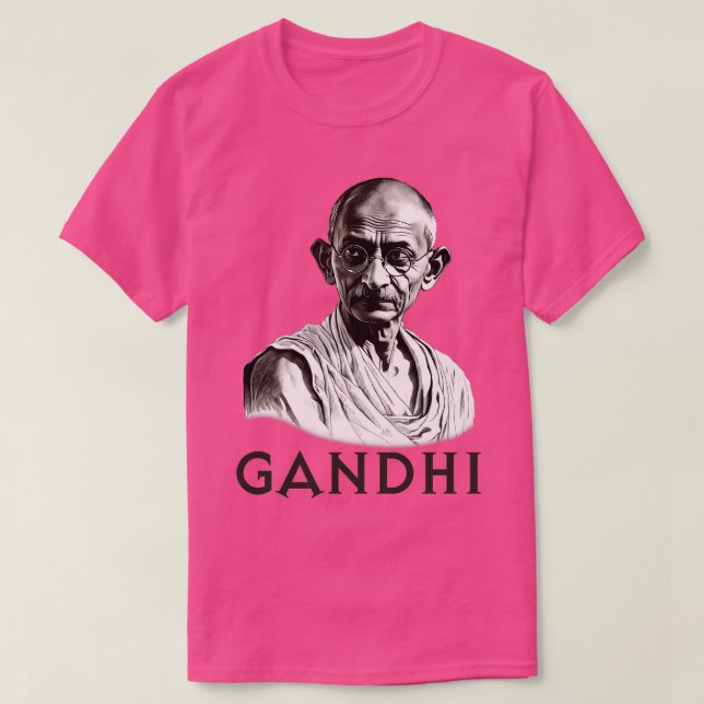Camiseta Mahatma Gandhi 1 (Diseño del anverso)
