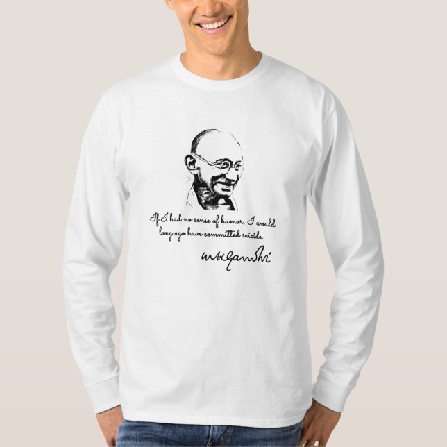 Camiseta Mahatma Gandhi - supervivencia (Anverso)