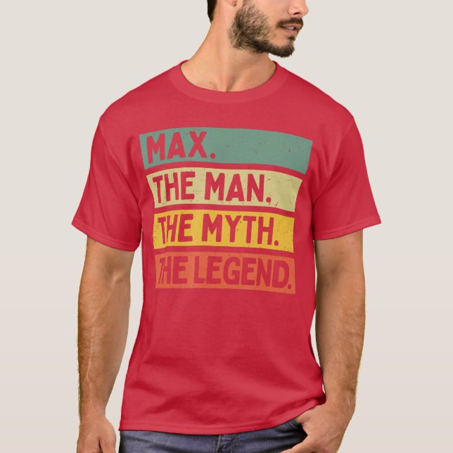 Camiseta Mahe Manhe Mythhe Legend Funny Personalized Quote  (Anverso)