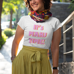 Camiseta Mahj Mahjong Mah Jongg Rosa Frase Bonito Divertido