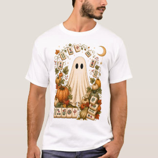 Camiseta Mahjong Espeluznante, Mahjong de Fantasma Vintage,
