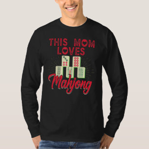 Camiseta Mahjong Mom Gambler Mah Jong Game Player Gambler