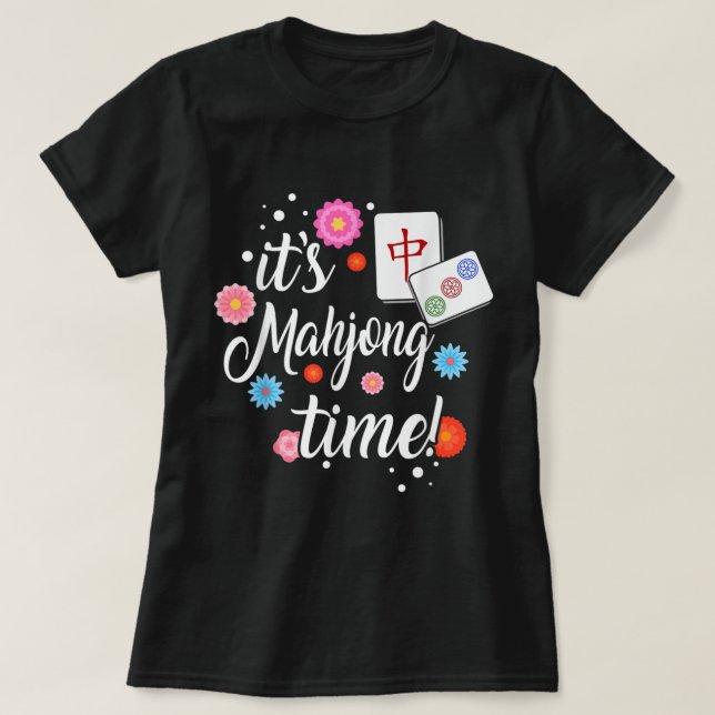 Camiseta Mahjong para chino o Mahjong Player (Diseño del anverso)