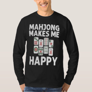 Camiseta Mahjong para hombres y mujeres jugadores de juegos