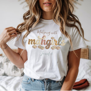Camiseta Mahjong Personalizado Con Mis Mahgirls