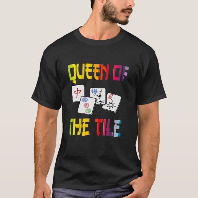 Camiseta Mahjong Queen se burla de la prohibición del juego (Anverso)