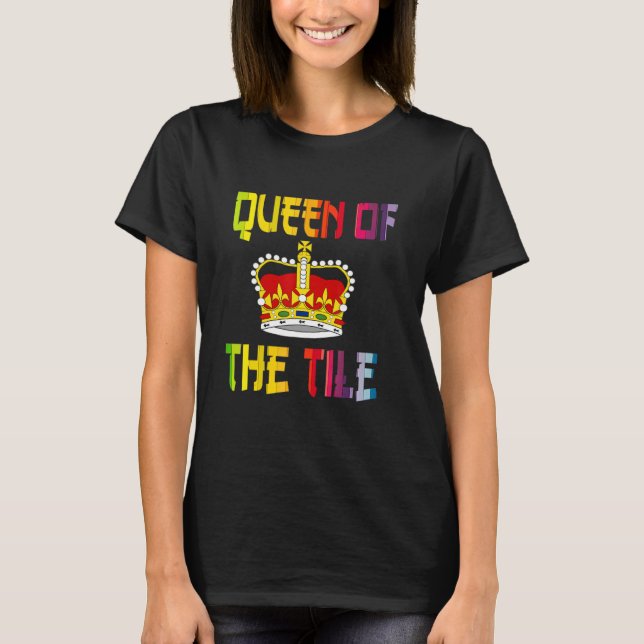 Camiseta Mahjong Queen se burla de la prohibición del juego (Anverso)