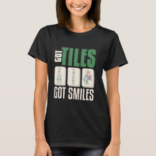 Camiseta Mahjong Tiene Fichas Tiene Sonrisas Diseño Mahjong