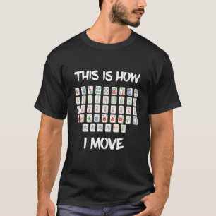 Camiseta Mahjong Tile Cómo Mover Al Jugador De Mah Jongg Ch