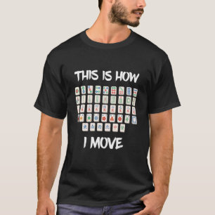 Camiseta Mahjong Tile Cómo Mover Al Jugador De Mah Jongg Ch
