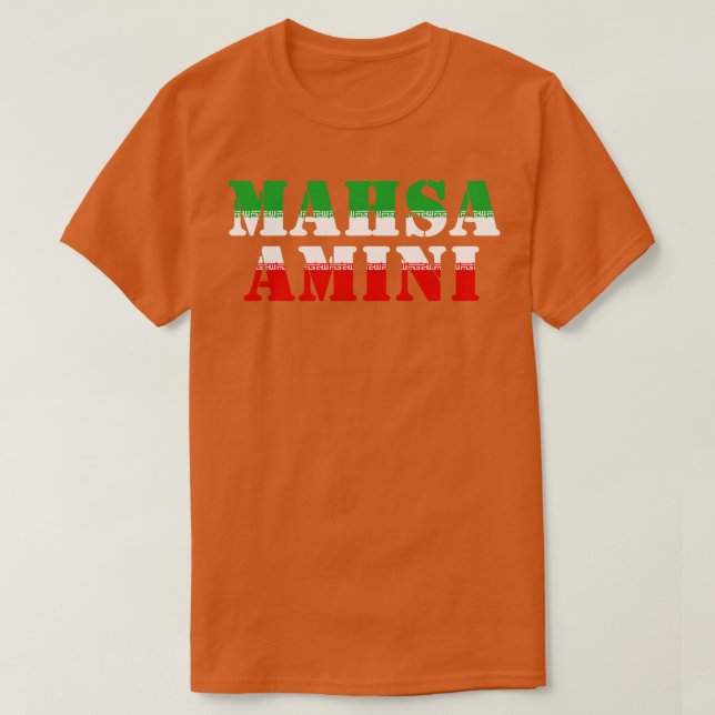 Camiseta Mahsa Amini 5 (Diseño del anverso)