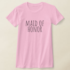 Camiseta Maid Of Honor Bridal Party Wedding