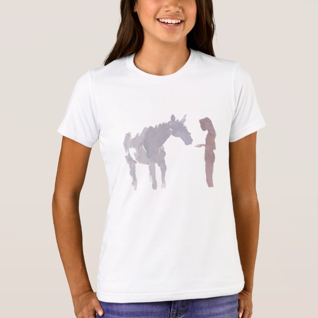 Camiseta Maiden y un caballo (Chica) (Anverso)