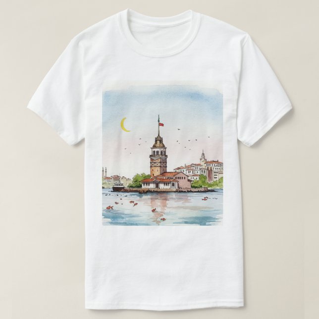Camiseta Maiden's Tower (Diseño del anverso)