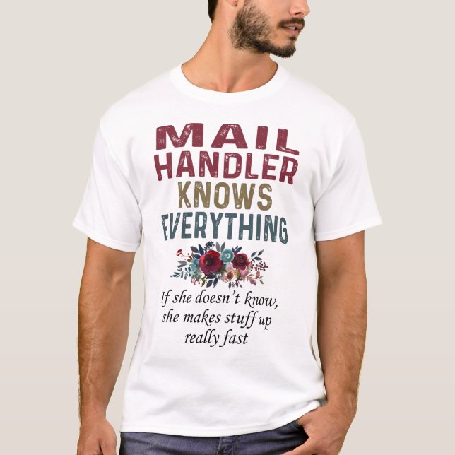 Camiseta Mail Handler lo sabe todo (Anverso)