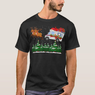 Camiseta Mailman Postal Truck Mail Carrier Vino de Navidad 