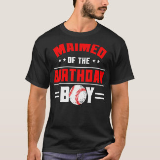 Camiseta Maimeo De La Familia Temática De Béisbol Birthday 