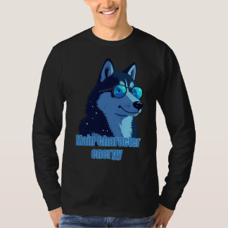 Camiseta Main Character Energy – Husky with Shades T-Shirt