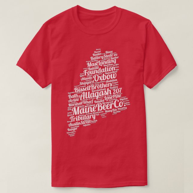 Camiseta Maine Breweries Beer Beer Being Alcohol (Diseño del anverso)