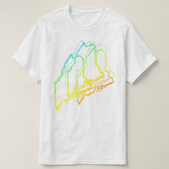 Camiseta maine chill blur (Diseño del anverso)