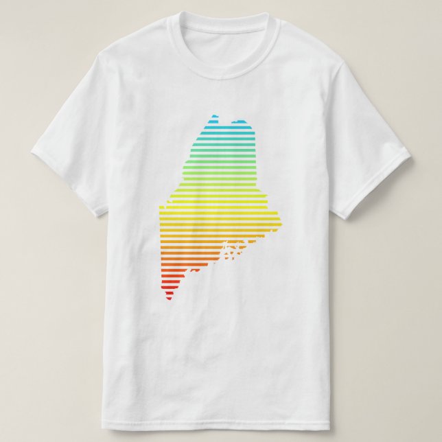 Camiseta maine chill fade (Diseño del anverso)