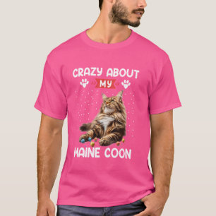 Camiseta Maine Coon Amantes está LOCO POR MI Gato PRINCIPAL