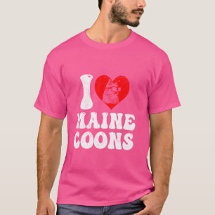 Camiseta Maine Coon Amantes me encantan los dueños de los p