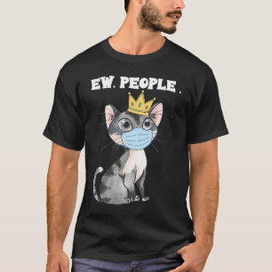 Camiseta maine coon bengalí usando mascarilla gato nuevas p