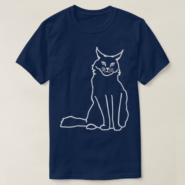 Camiseta Maine coon cat (Diseño del anverso)