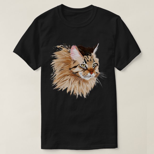 Camiseta Maine Coon Cat 1 (Diseño del anverso)
