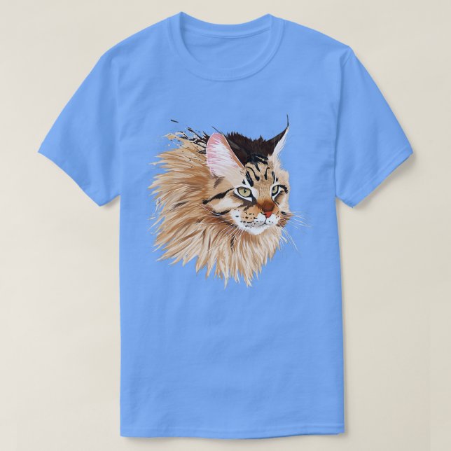 Camiseta Maine Coon Cat 2 (Diseño del anverso)