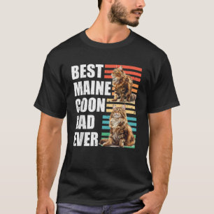 Camiseta Maine Coon Cat Daddy MEJOR PAPÁ MAYORITARIA